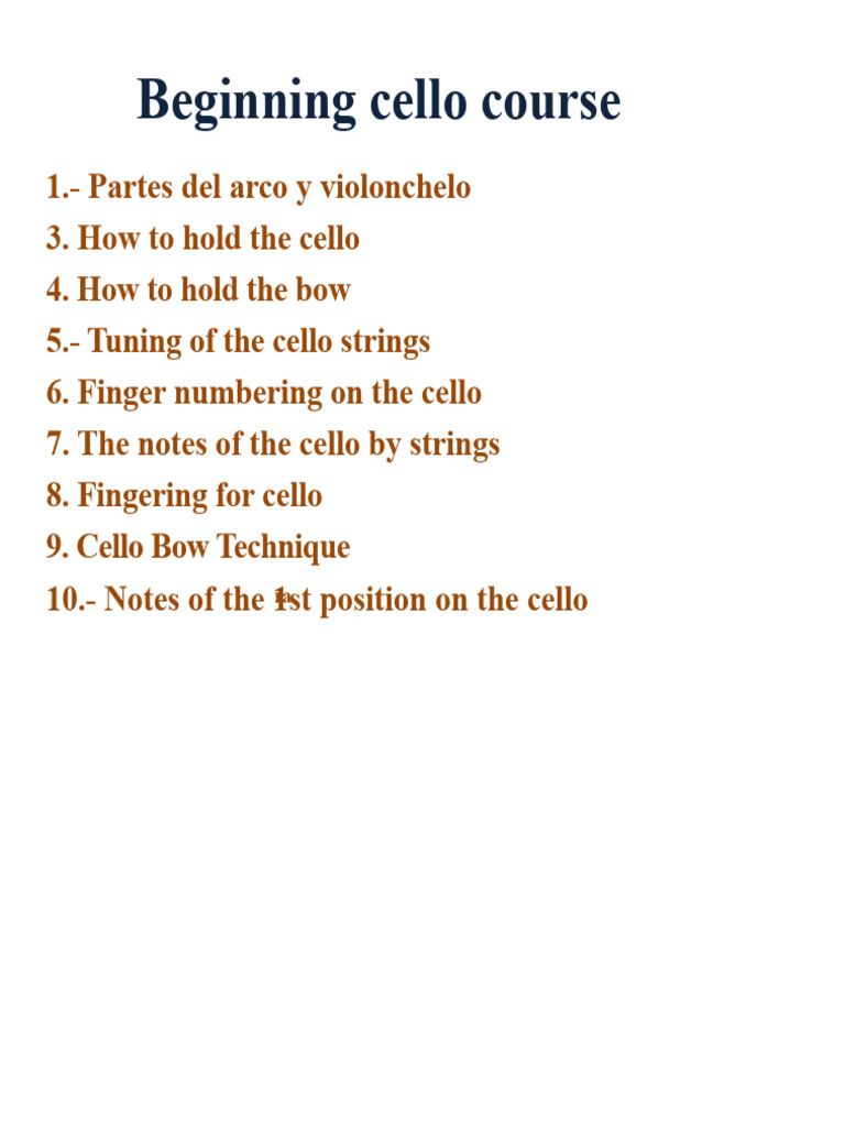 Beginner's Guide to Cello Basics | PDF | Cello | String Instruments