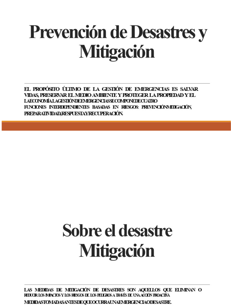 Prevención y Mitigación de Desastres | PDF | Riesgo | Inundar