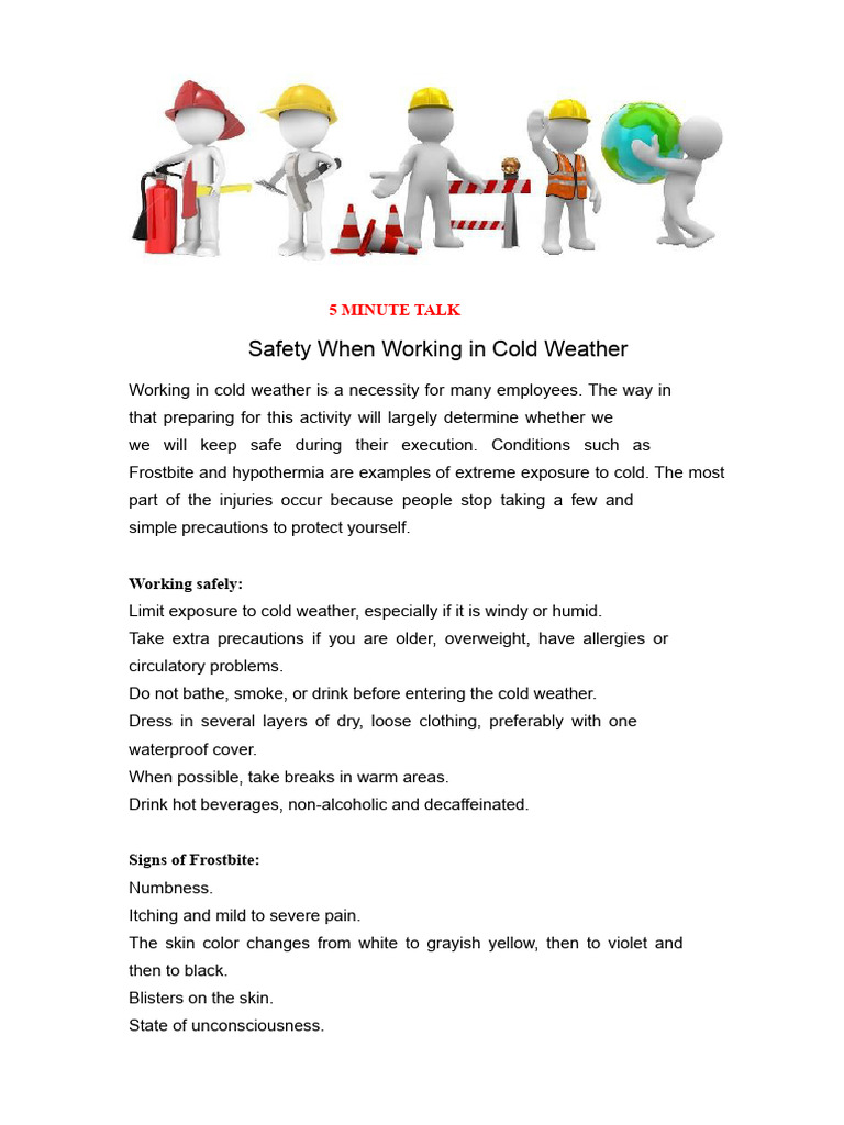 383986435-TALK-of-5-MINUTES-Safety-When-Working-in-Cold-Weather.pdf | PDF