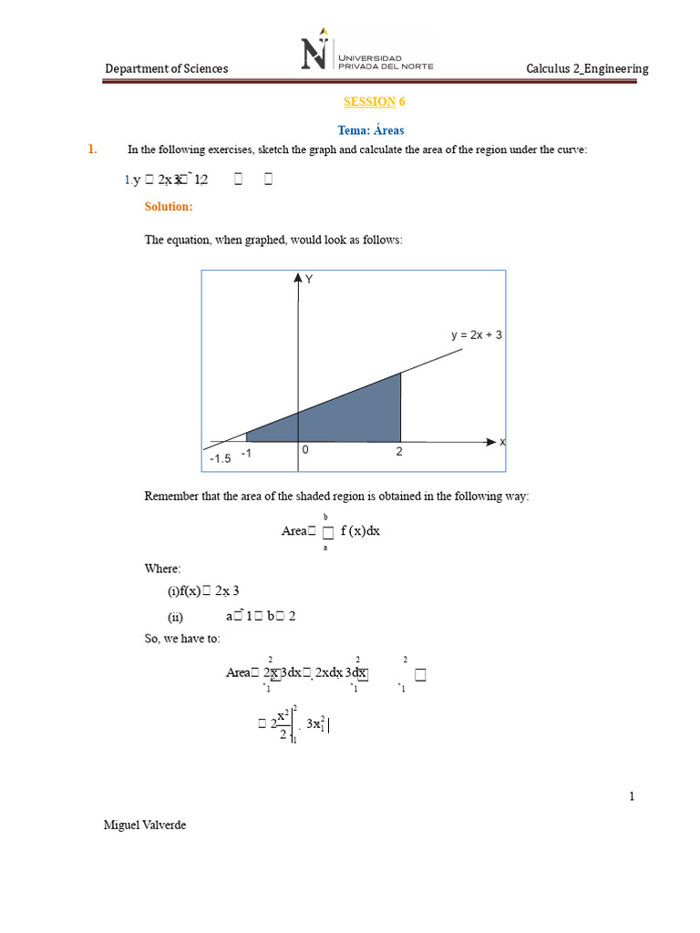 Calculus 2: Area Under Curves | PDF | Area | Integral
