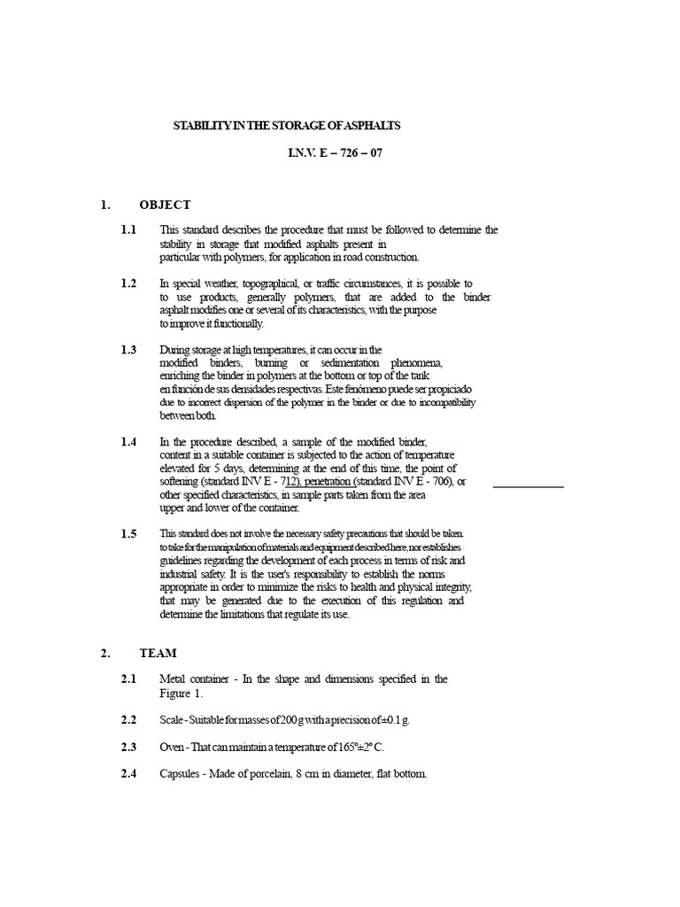 Storage Stability of Modified Asphalts | PDF | Laboratories | Temperature