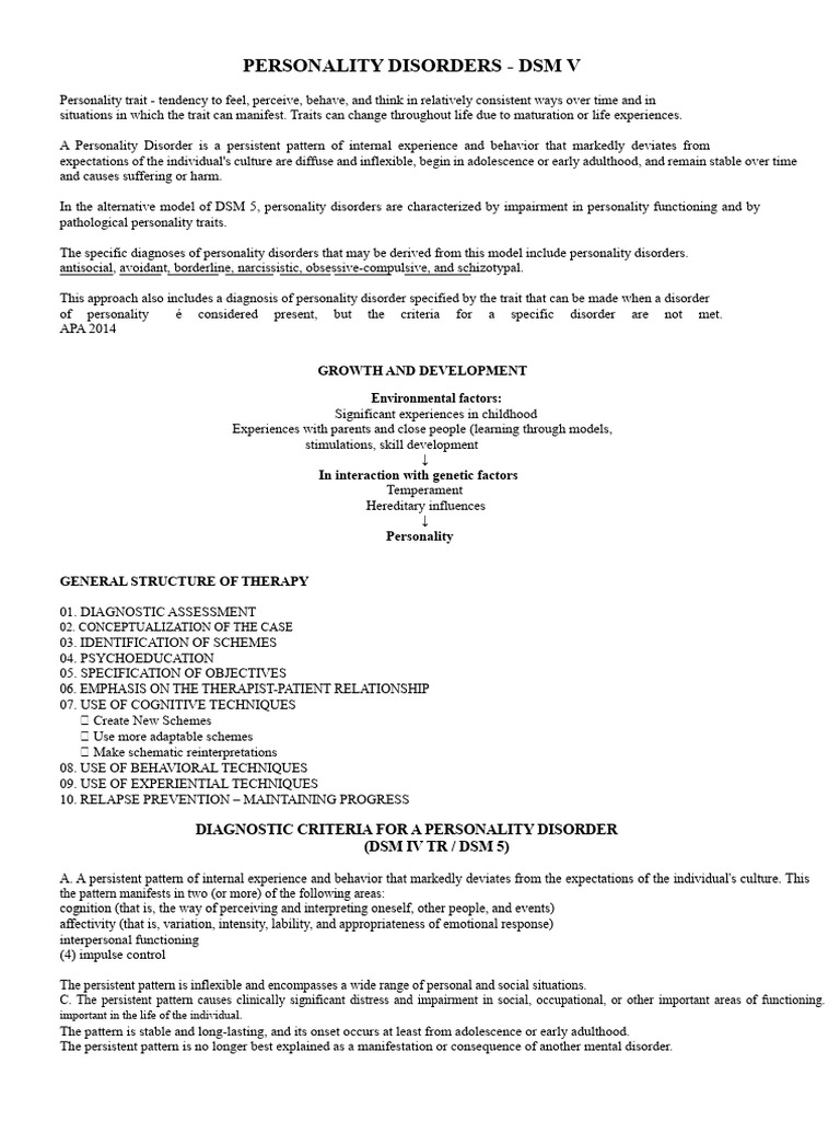 Personality Disorders | PDF | Personality Disorder | Mental Disorder