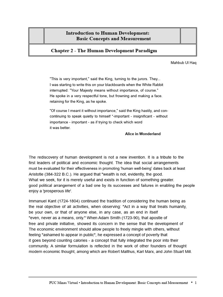 Human Development Paradigm Overview | PDF | Sustainability ...