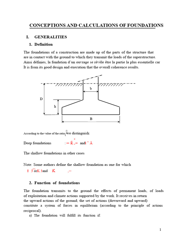 Foundation Design and Calculation Guide | PDF | Foundation (Engineering ...