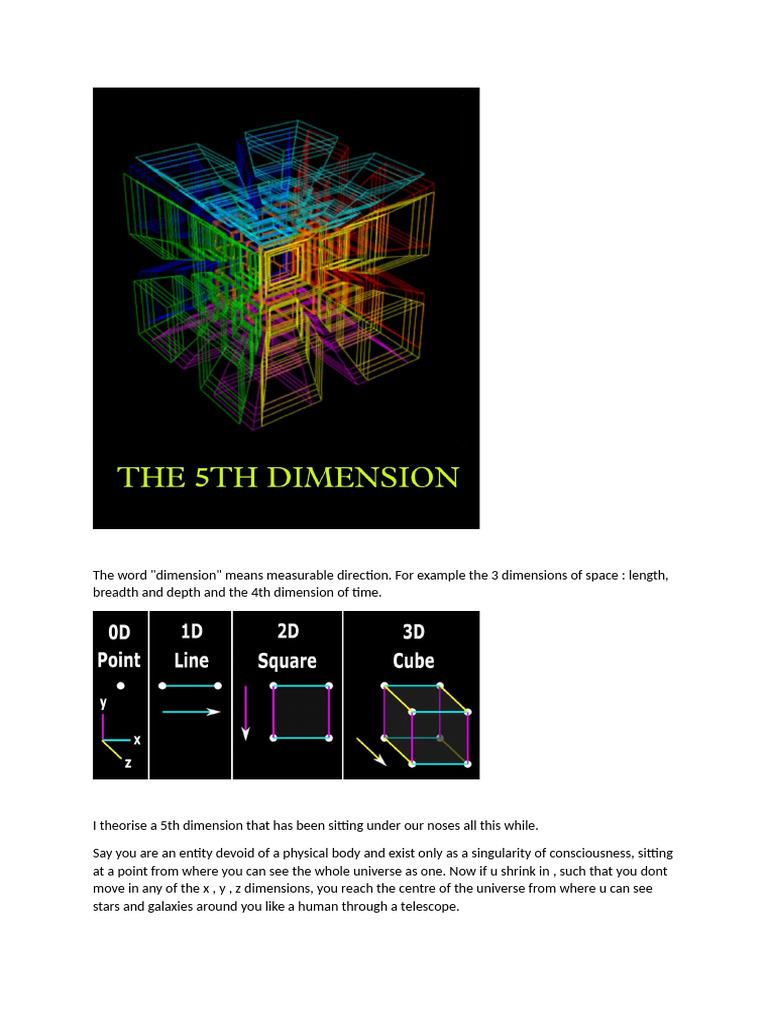 Exploring the Concept of a Fifth Dimension | PDF