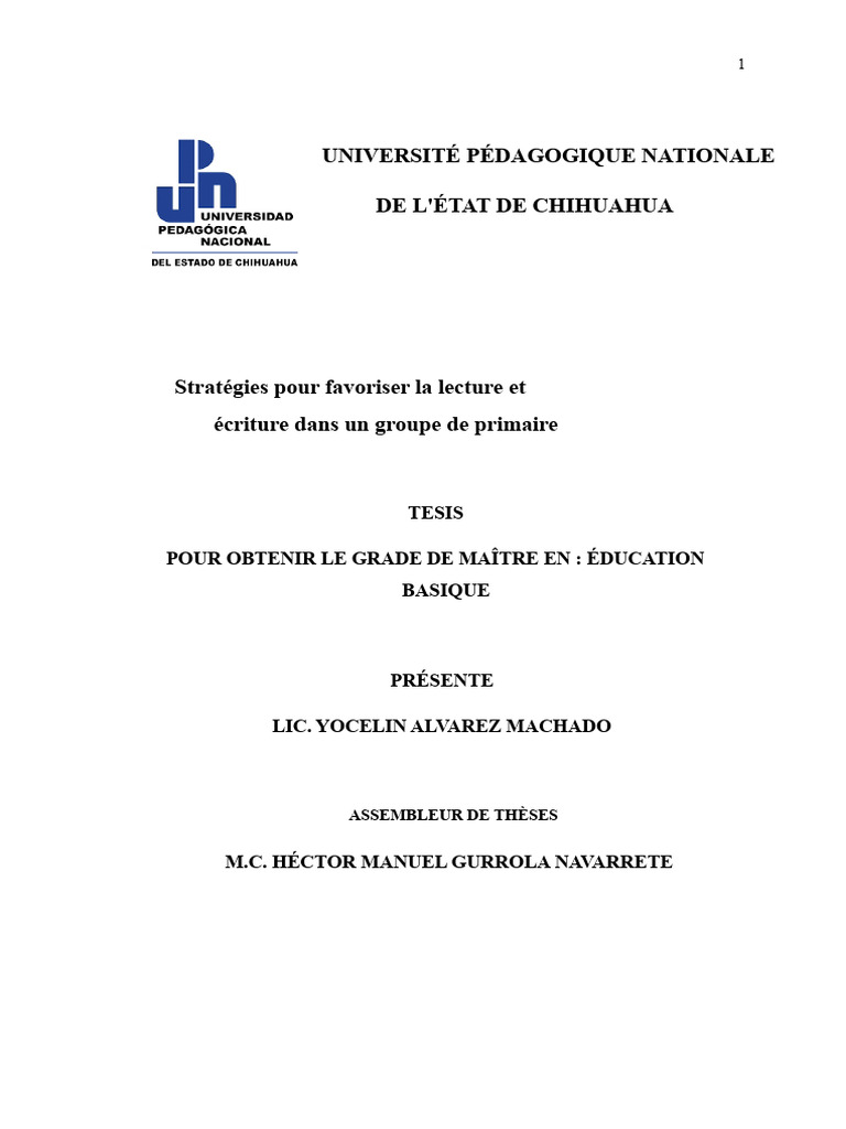 Stratégies pour améliorer la lecture en primaire | PDF | Apprentissage ...