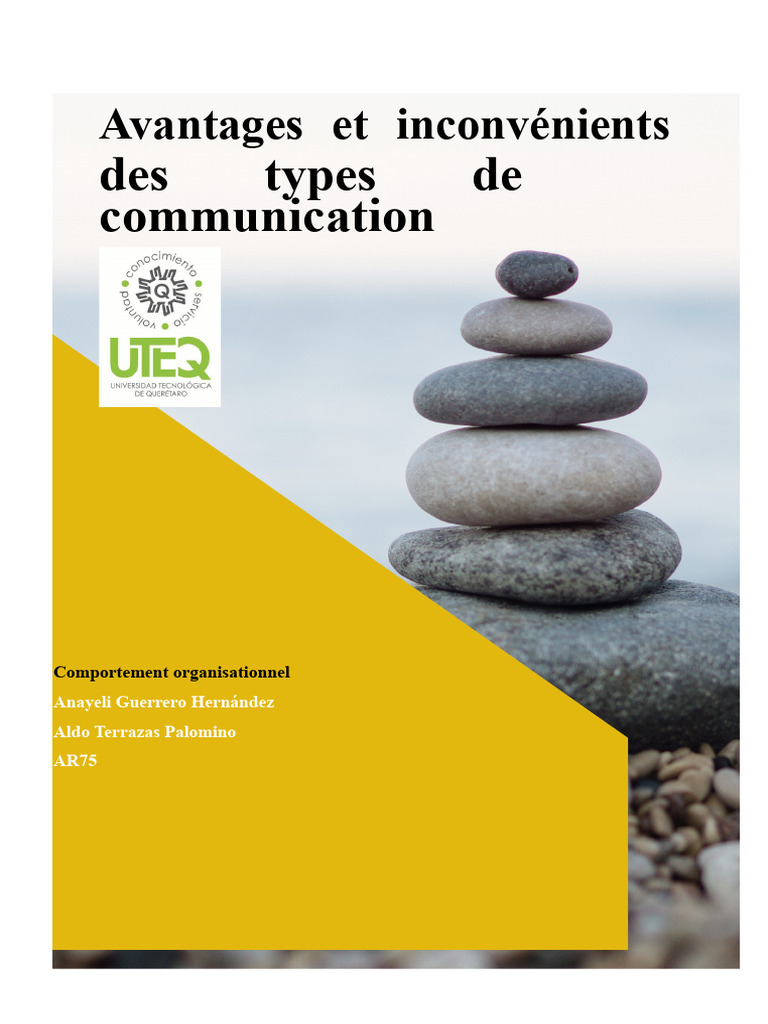 Avantages et inconvénients de la communication | PDF | Publicité ...