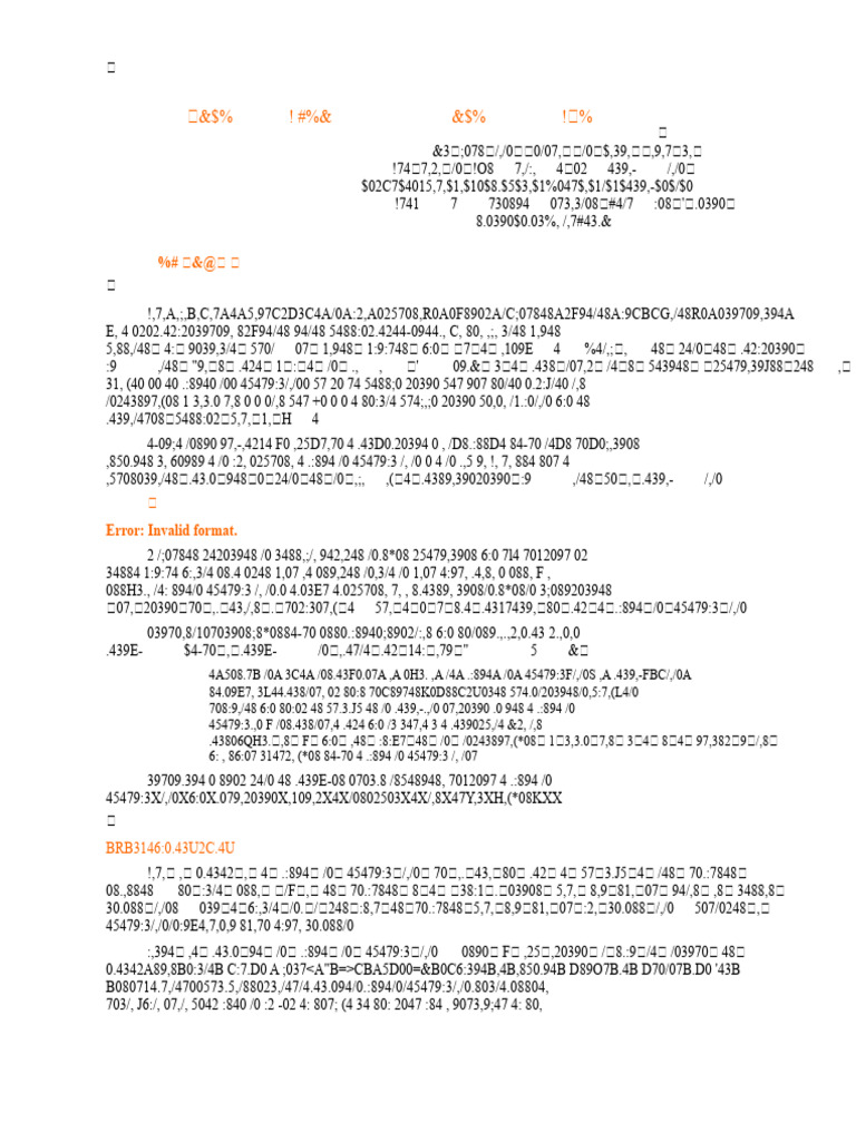 Data Processing Error Analysis | PDF
