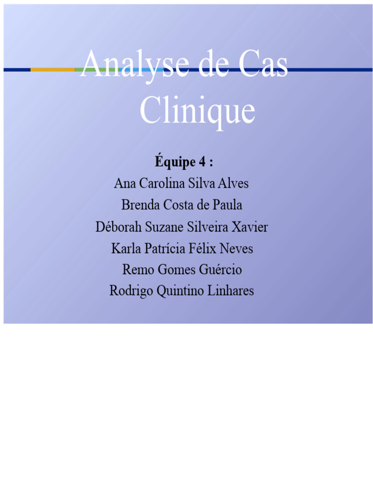 Analyse de cas : Insuffisance cardiaque et Chagas | PDF | Insuffisance ...
