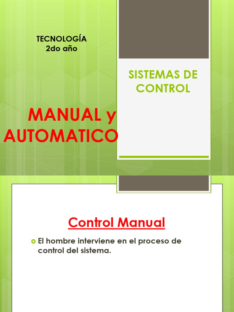 Sistemas de Control Manual y Automático | PDF | Lavadora | Ingeniería ...