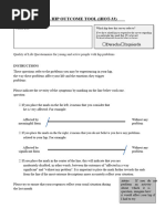 HOOS Hip Survey Questionnaire | PDF