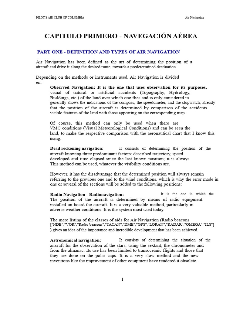 Air Navigation Methods Explained | PDF | Longitude | Latitude