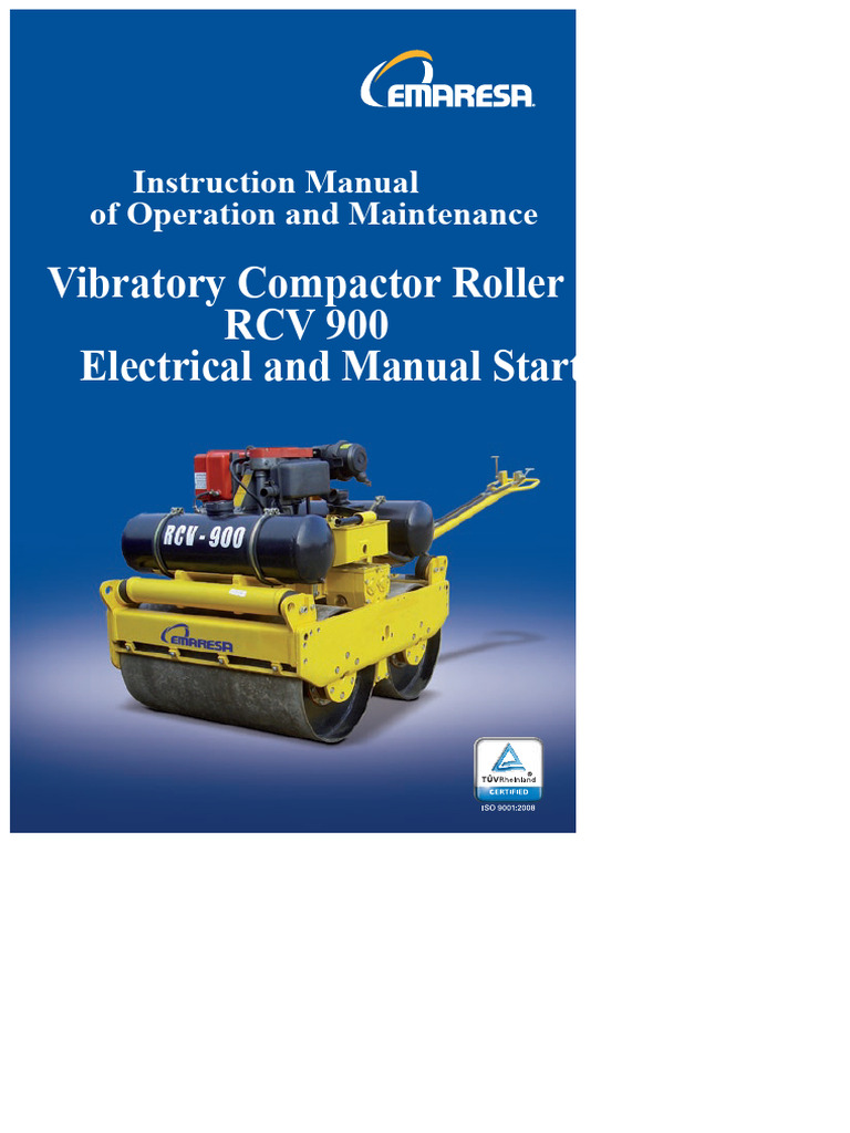 RVC 900 Roller Manual | PDF | Belt (Mechanical) | Manual Transmission