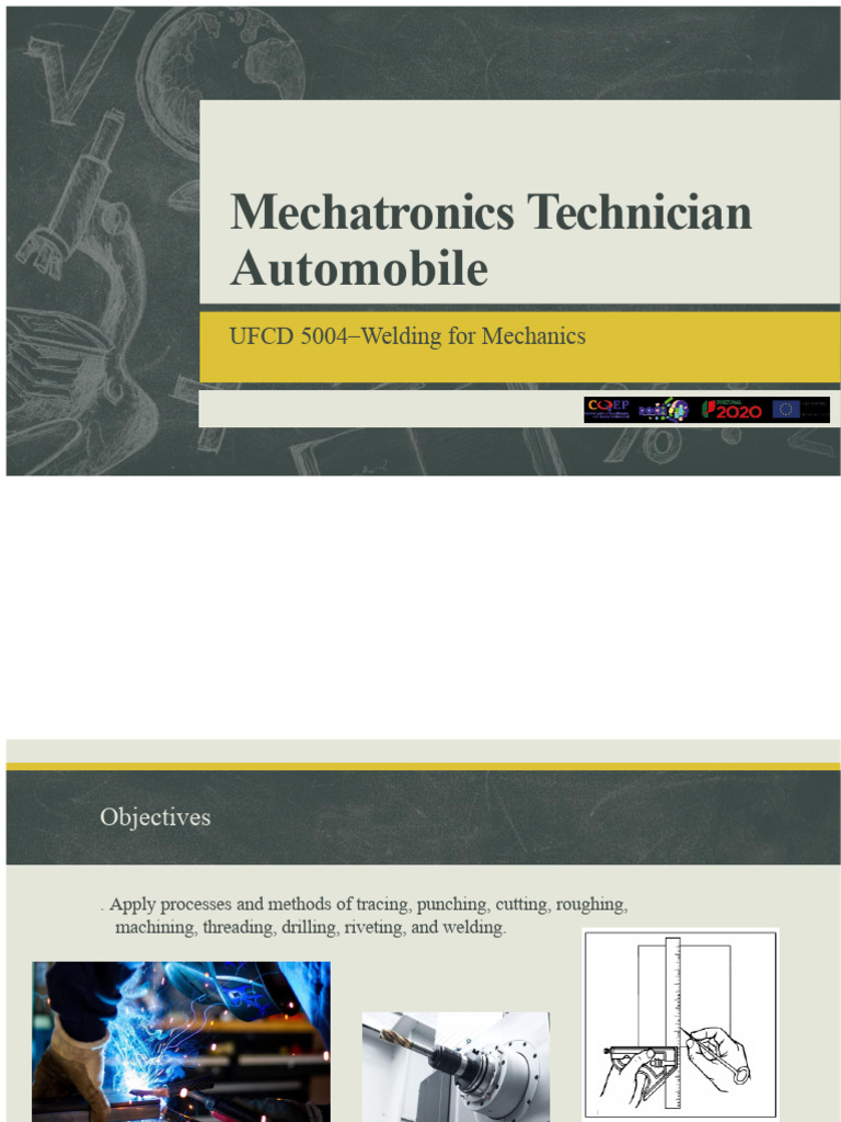 Mechatronics Technician Welding Guide | PDF | Scissors | Machining