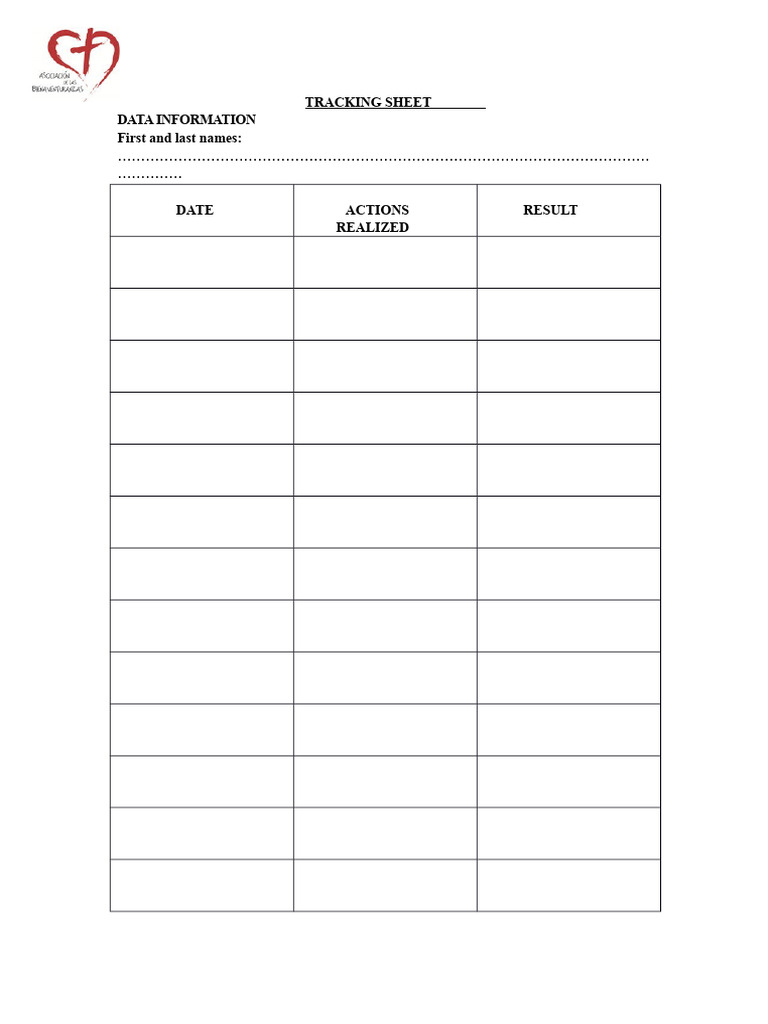 Home Case Tracking Sheet | PDF