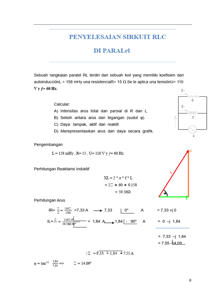 Analisis Rangkaian Paralel RLC dan Daya | PDF