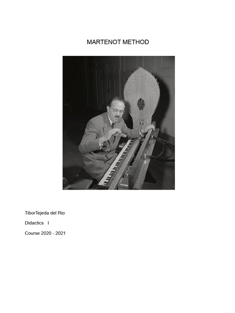 Martenot Method: Art in Education | PDF | Rhythm | Sound