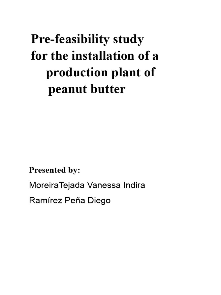 Peanut Butter Production Plant Study | PDF | Soil | Peanuts