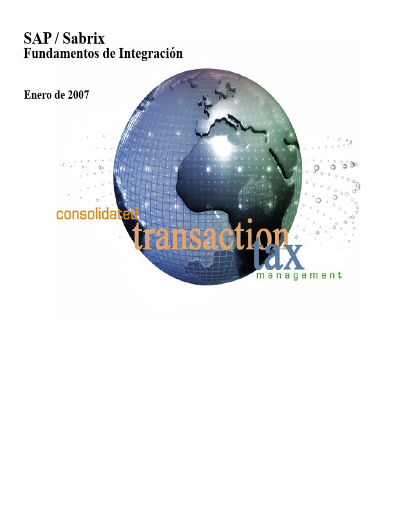 Sabrix SAPSabrixEntrenamientoTécnico | PDF | Servidor de aplicaciones ...