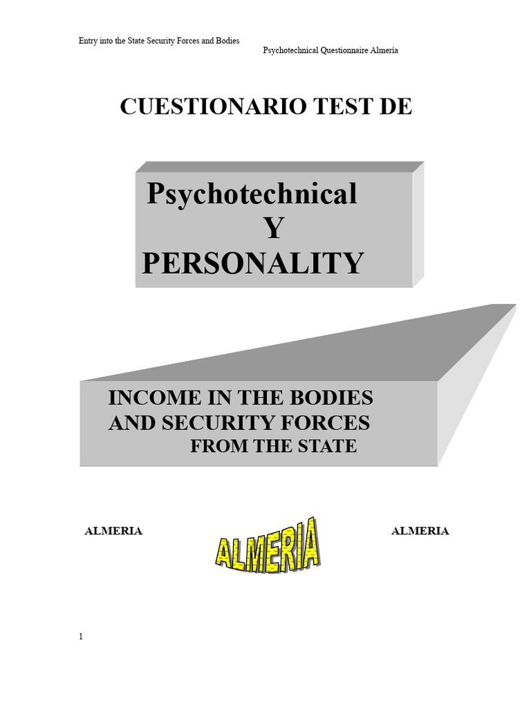 Cnp_test Psychotechnical and Personality | PDF | Intelligence