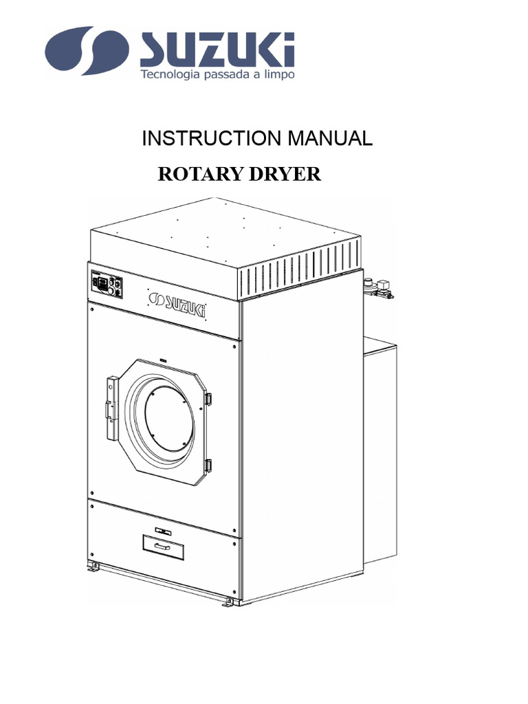 Rotary Dryer User Manual Guide | PDF | Clothes Dryer | Electrical Wiring