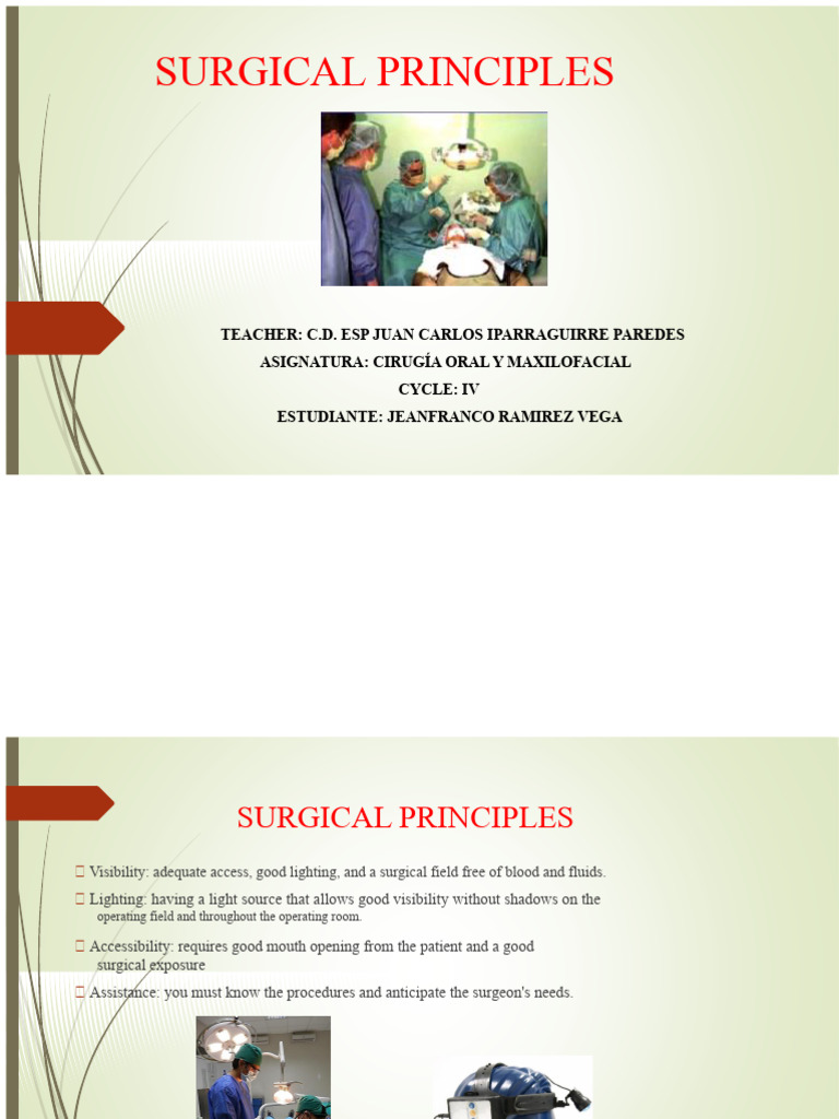 Surgical Principles Pptx Pdf