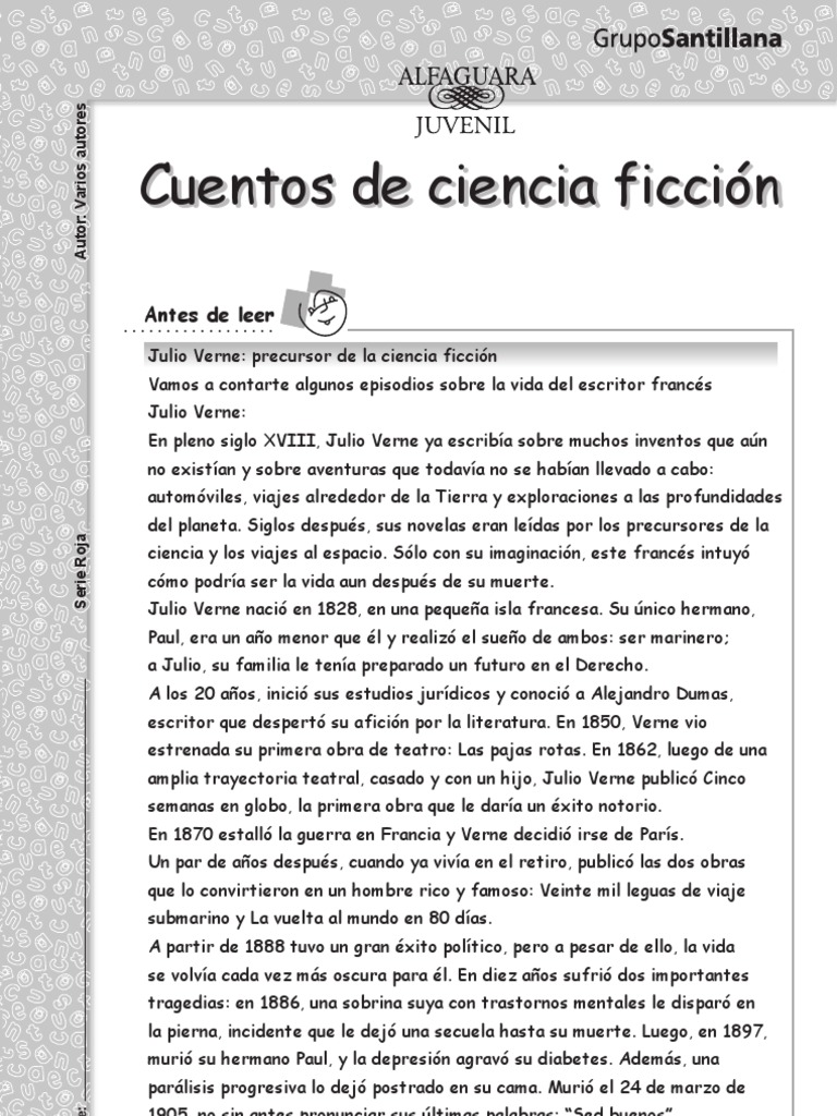 Cuentos de Ciencia Ficcion Julio Verne Ciencia ficción