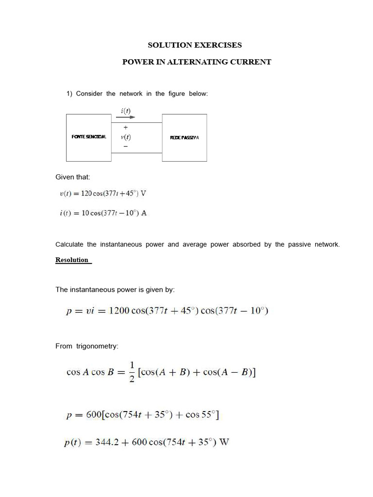Power Calculations in AC Circuits | PDF | Ac Power | Electrical Impedance
