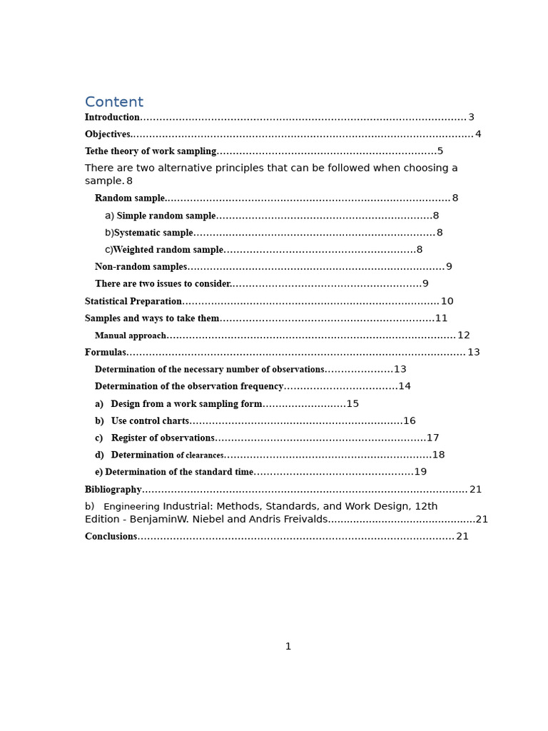 Work Sampling Techniques and Methods | PDF | Sampling (Statistics ...