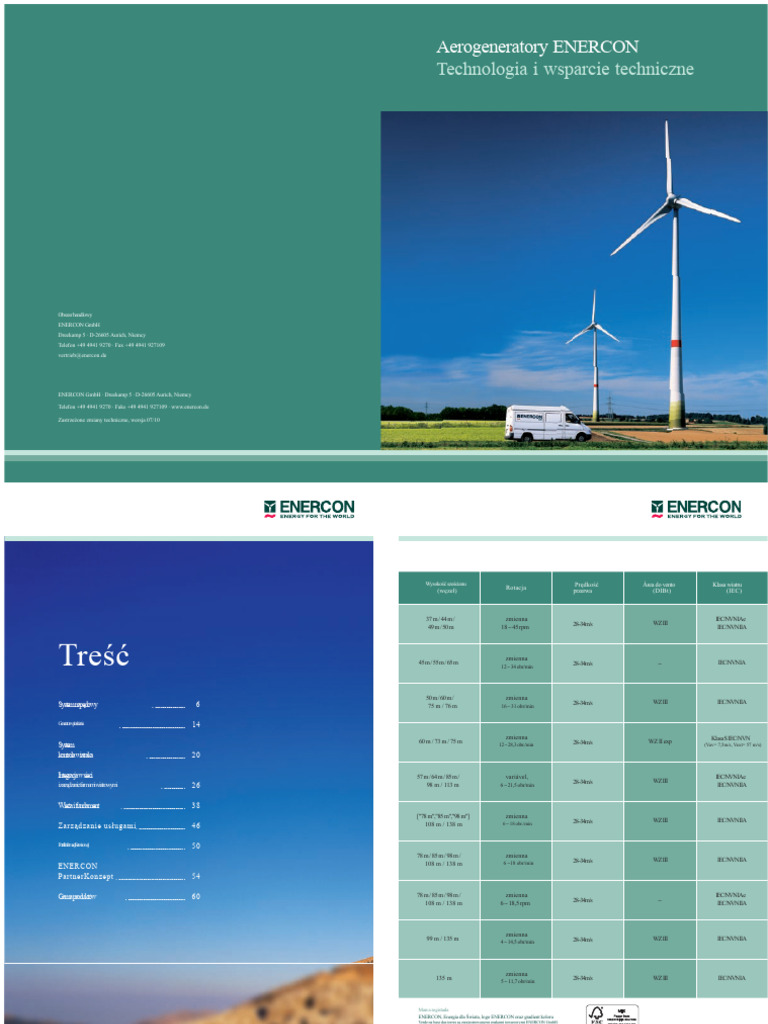 Aerogeneratory Enercon PDF | PDF