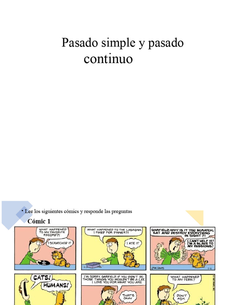 Uso del Pasado Simple y Continuo | PDF | Mecánica del lenguaje | Sintaxis