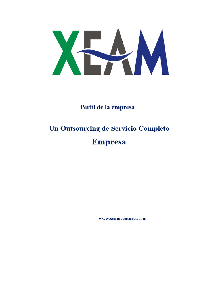 Formato de Perfil de Empresa | PDF | Outsourcing | Externalización de ...