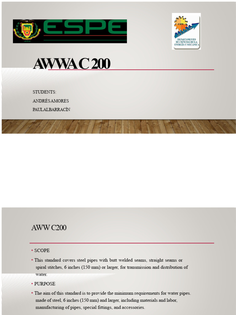 AWWA C200 | PDF | Pipe (Fluid Conveyance) | Welding