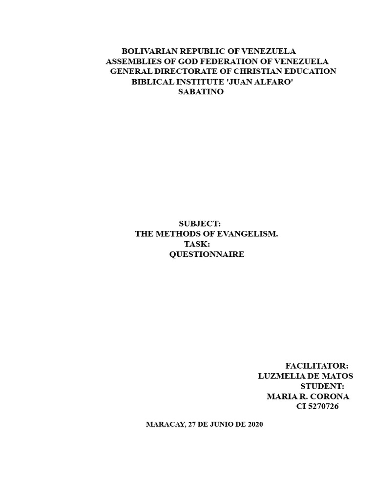 Effective Evangelism Methods Explained | PDF | Jesus | Fruit Of The ...