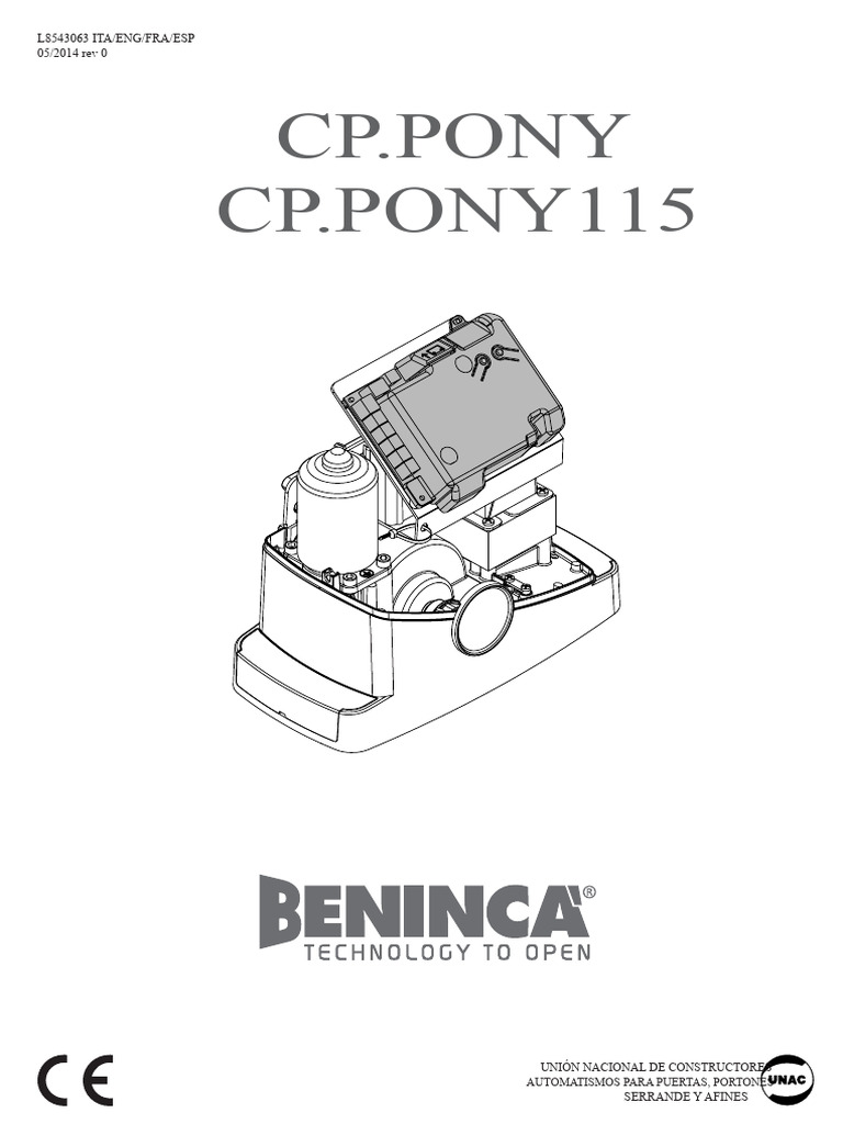 Manual Beninca | PDF | Control remoto | Uso eficiente de energía