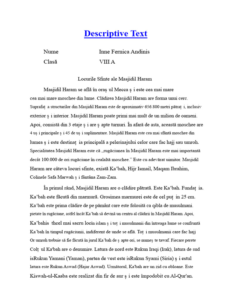 Text Descriptiv | PDF