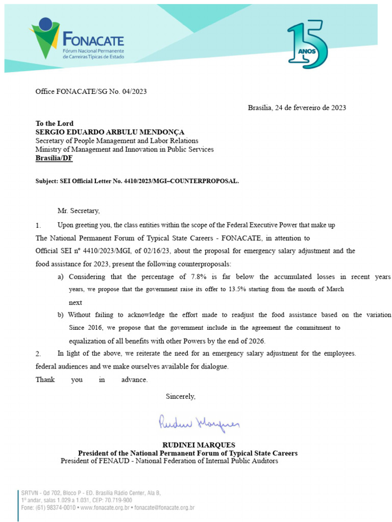 Of. 004 Counterproposal | PDF