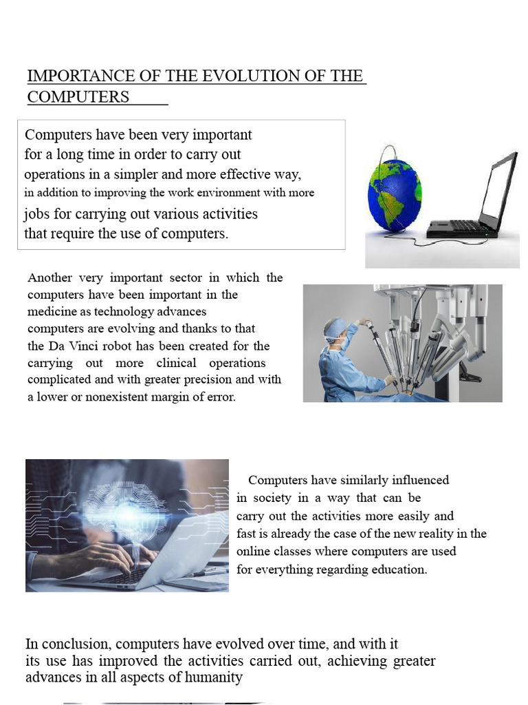 Importance of The Evolution of Computers | PDF