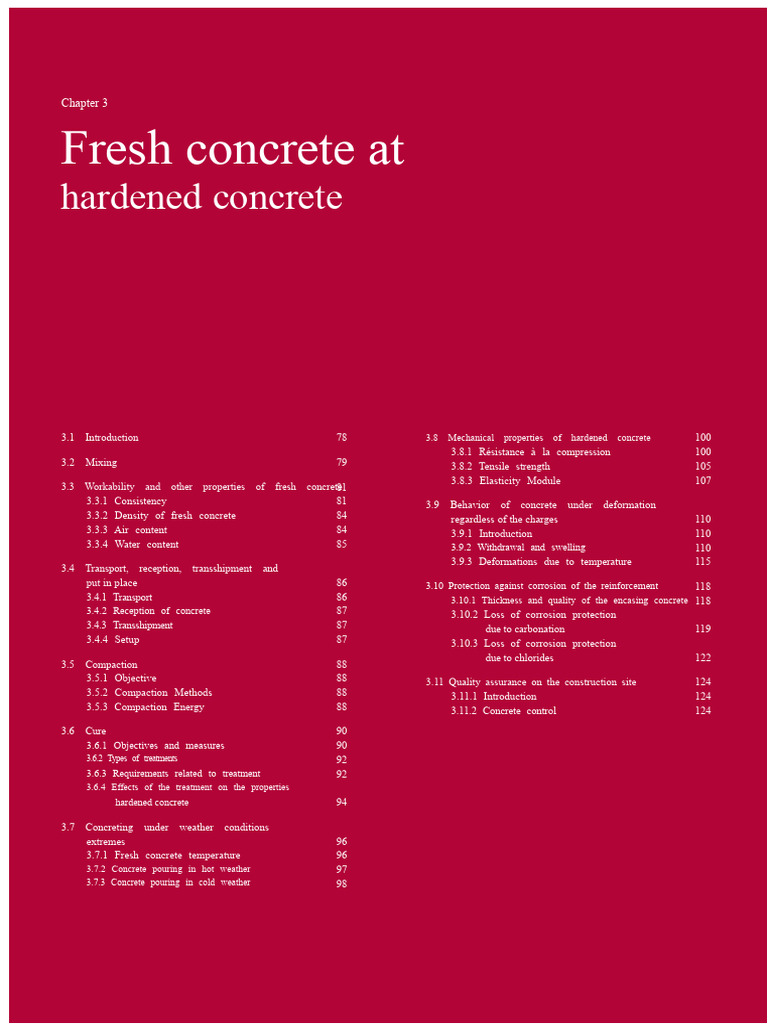 From Fresh to Hardened Concrete Guide | PDF | Concrete | Reinforced ...