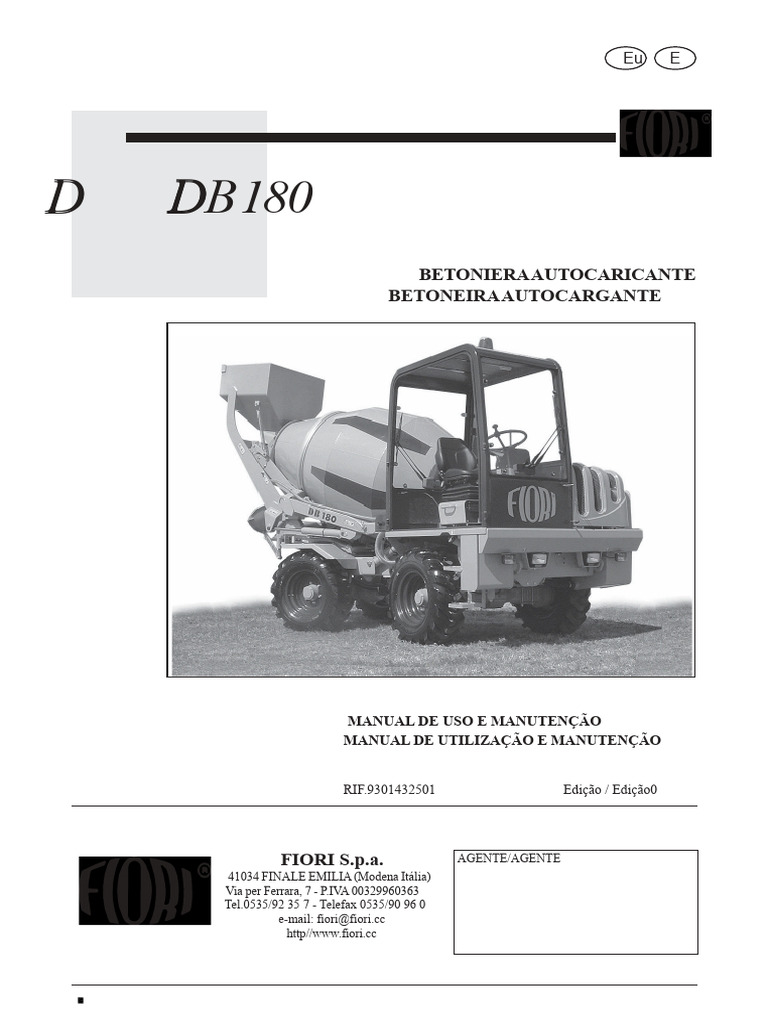 Manual de Uso da Betoneira Autocargante | PDF | Motores | Bomba