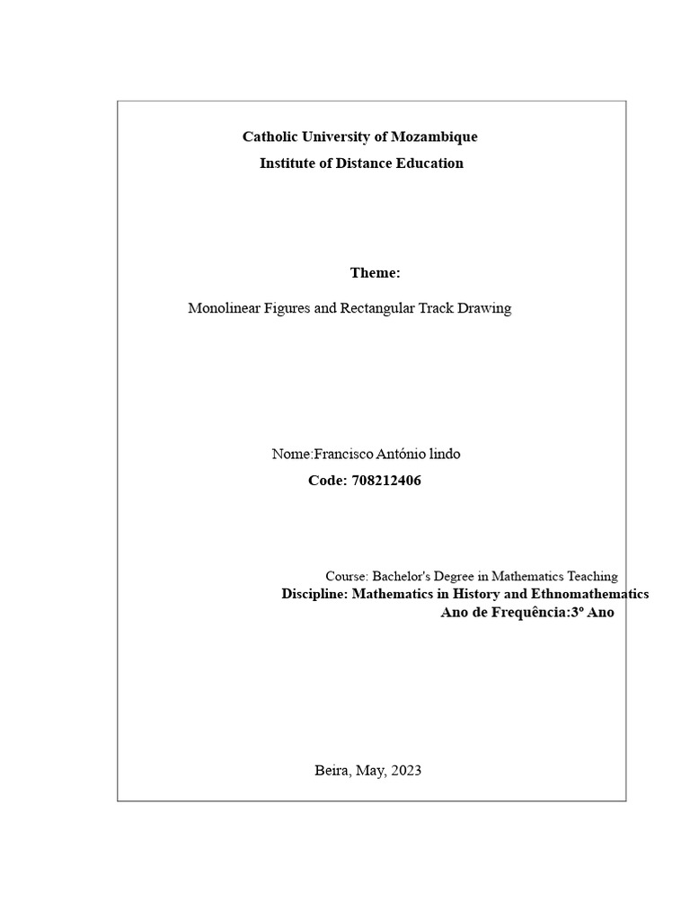 Monolinear Figures in Ethnomathematics | PDF | Knowledge | Mathematics