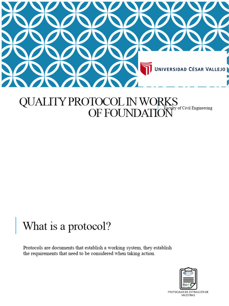 Quality Protocols for Foundation Works | PDF | Concrete | Foundation ...