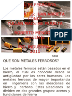 Metales Ferrosos Hoy