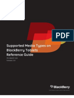 Supported Media Types On BlackBerry Tablets (English)
