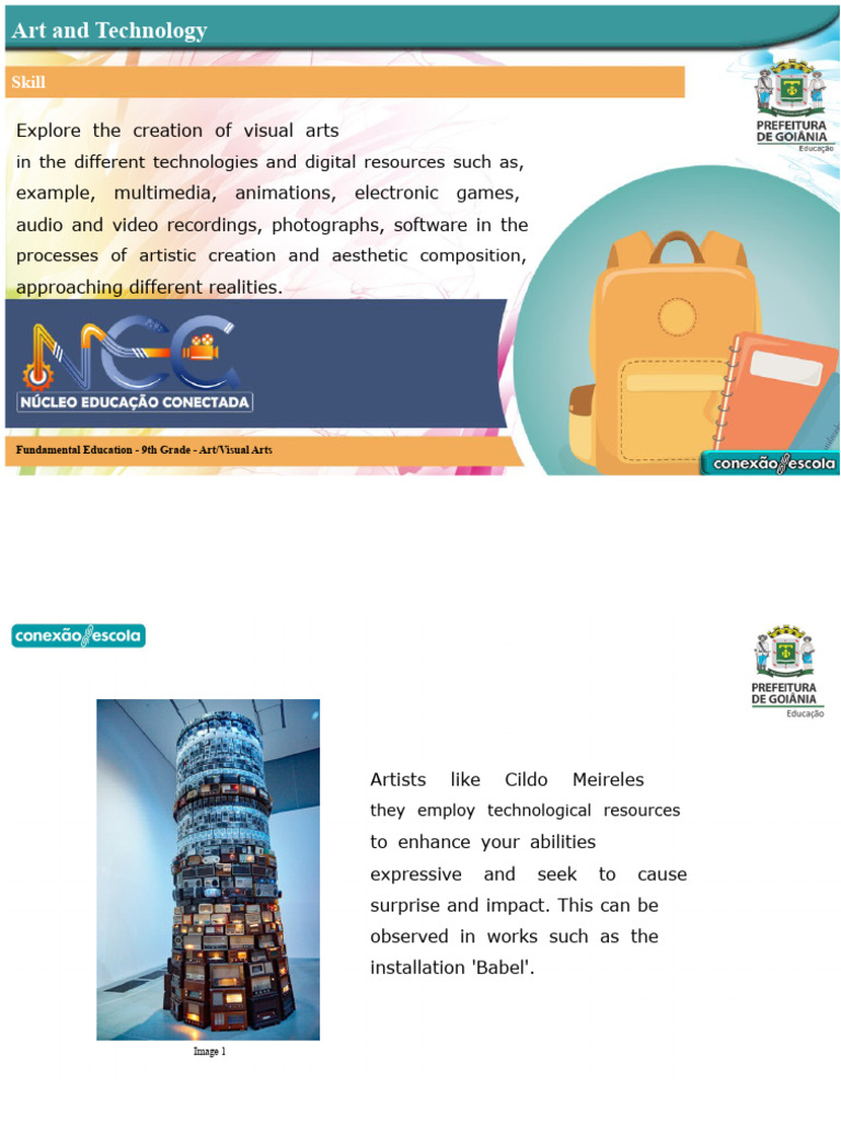 Art and Technology in Visual Arts | PDF | Image | Multimedia