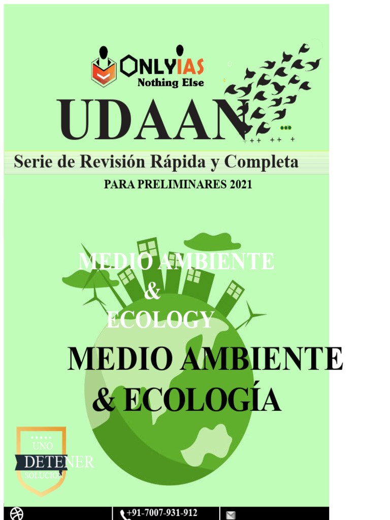OnlyIAS UDAAN Medio Ambiente y Ecología Revisión Rápida y Completa ...