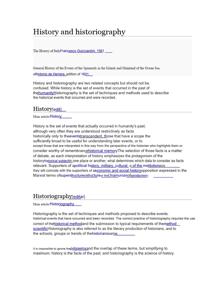 History and Historiography | PDF | Historiography | Peloponnesian War