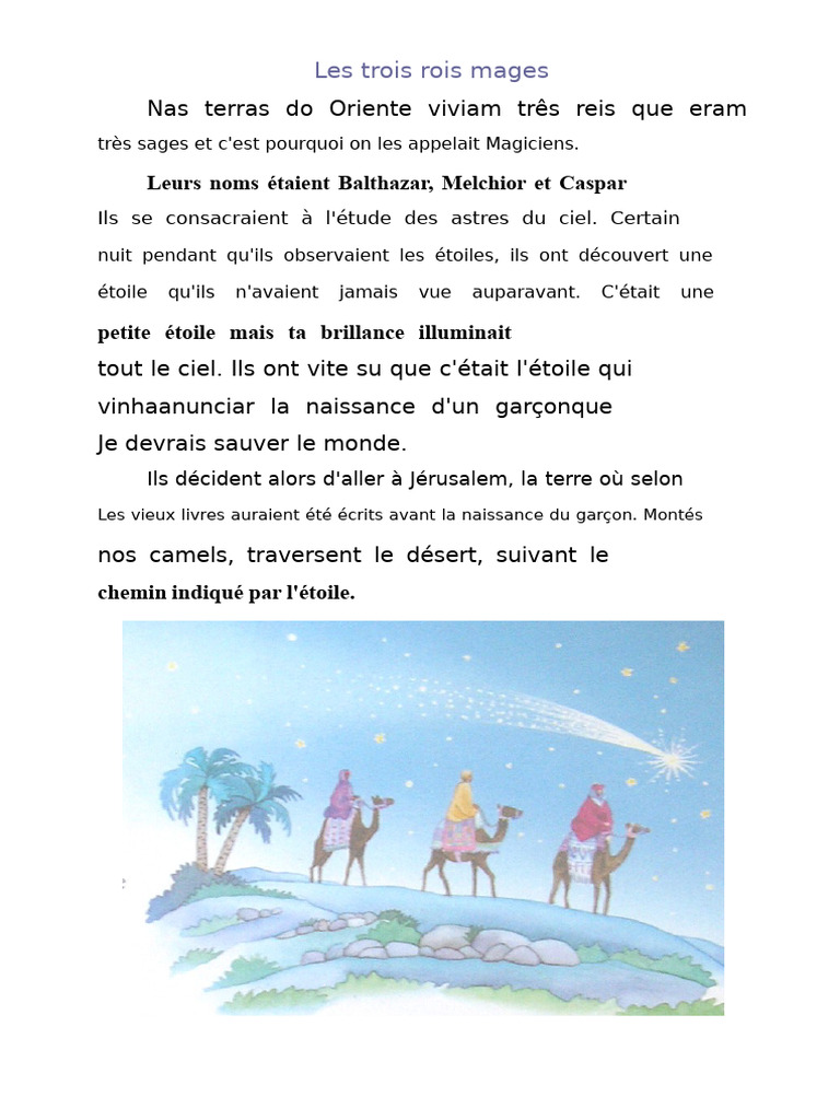 Les Rois Mages et la Naissance du Sauveur | PDF