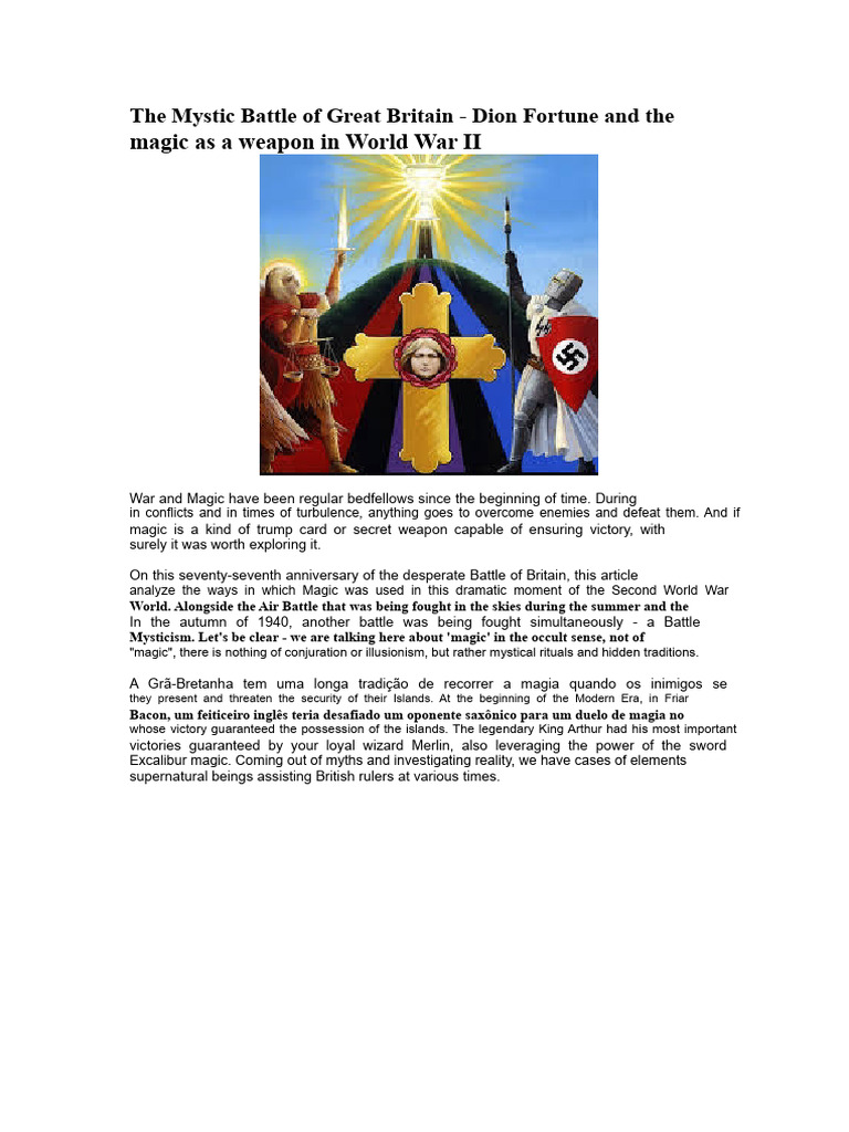 Magic in WWII: Dion Fortune's Role | PDF | Occult | Spirituality