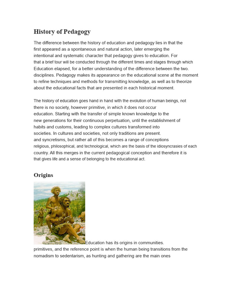 Evolution of Pedagogy Through History | PDF | Pedagogy | University